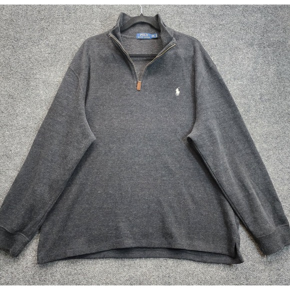 Polo Ralph Lauren Other - Polo Ralph Lauren Mens Cotton Quarter Zip Old Money Preppy Classic Sweater XXL